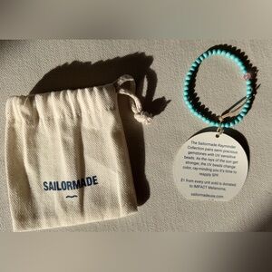 Sailormade Rayminder UV Awareness Bracelet in Cyan Turquoise - New with Tags